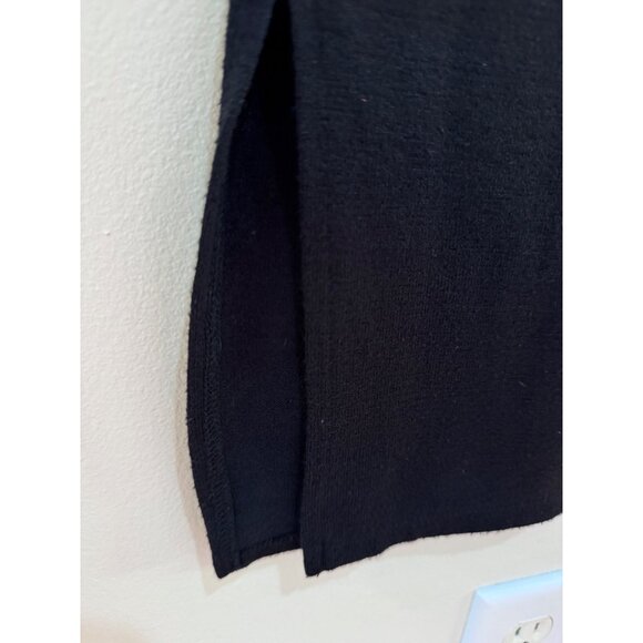 Prologue Black Sleeveless Knit Midi Dress With Side Slits Size M - Picture 4 of 4
